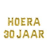 Gouden Ballonnen Set 30 Jaar Hoera 1,9m